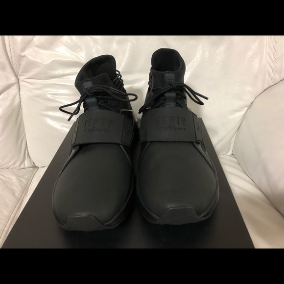 Puma Fenty Trainer Hi Black Rihanna Women New - Picture 2 of 6